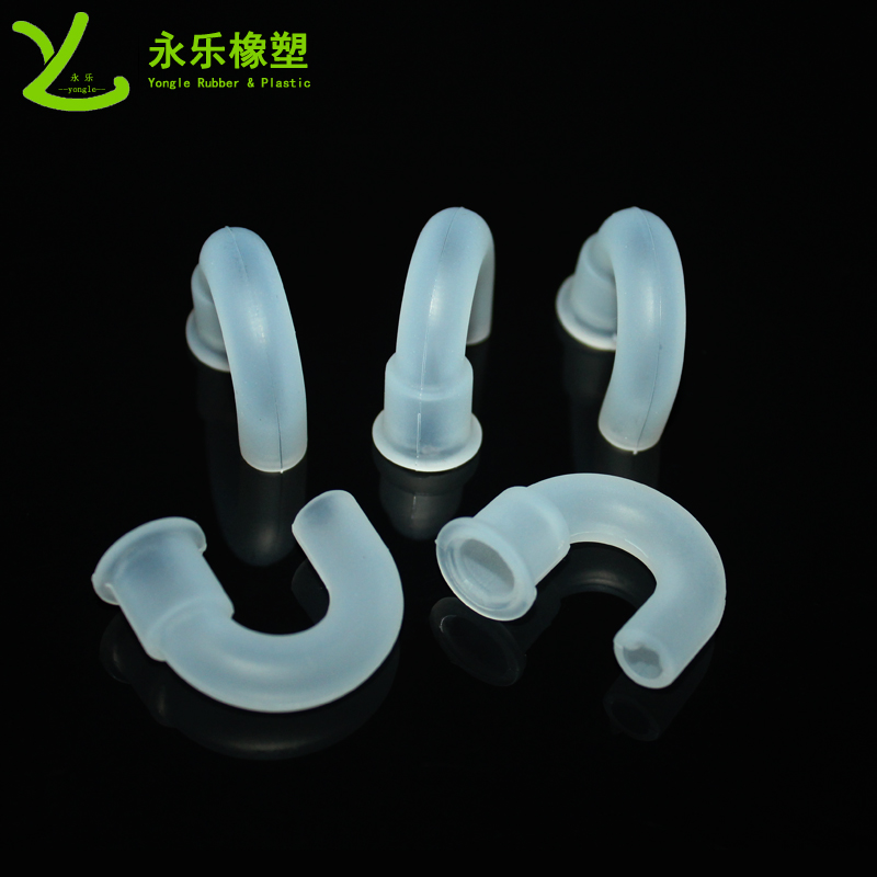 醫(yī)用硅膠彎管，模壓硅膠彎管，血氧儀硅膠彎管