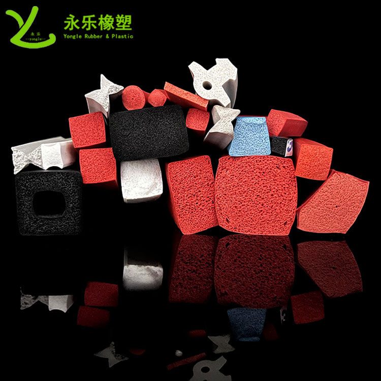 靜海擠出發(fā)泡硅膠條，防水發(fā)泡硅膠條，耐高溫發(fā)泡硅膠條
