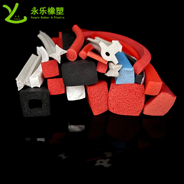 靜海擠出發(fā)泡硅膠條，防水發(fā)泡硅膠條，耐高溫發(fā)泡硅膠條