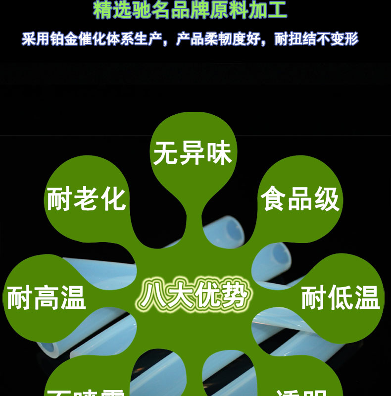 河西食品級82#蠕動泵硅膠管